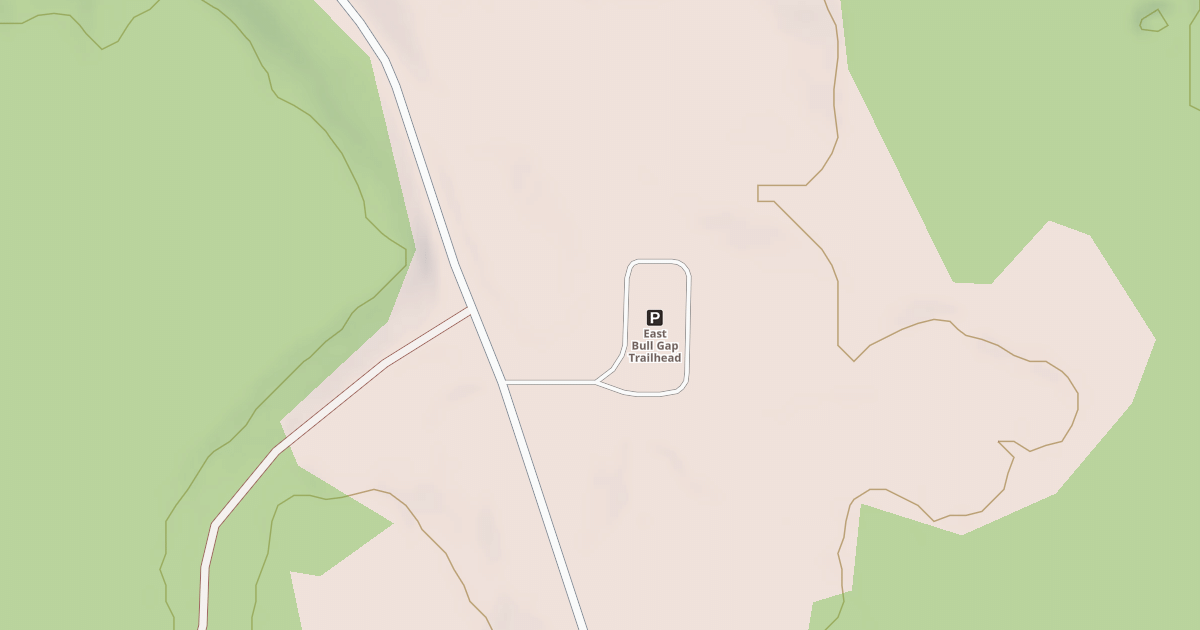 Map preview of EAST BULL GAP TRAILHEAD