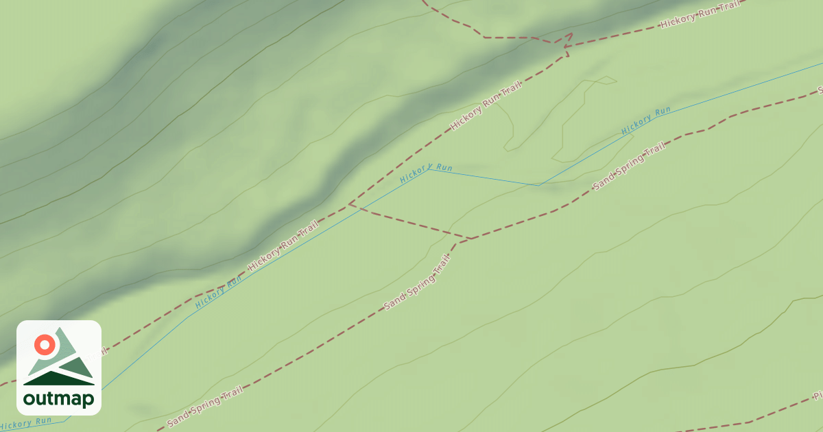 Map of Hickory Run State Park Trails