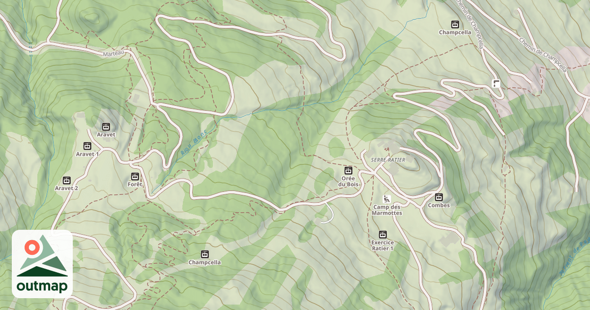 Map of Mélèzone