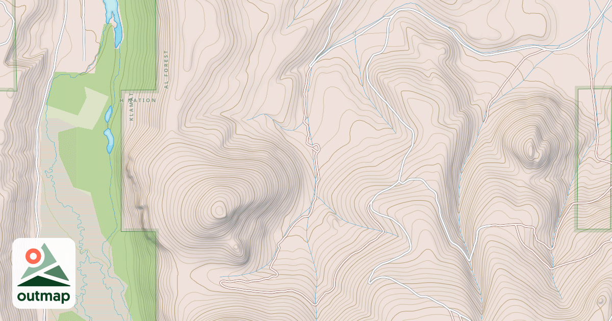 Map of BLUE CANYON