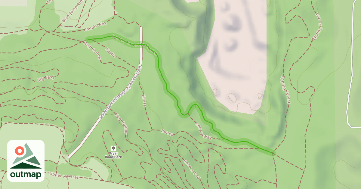 Map of Epping Forest Extension