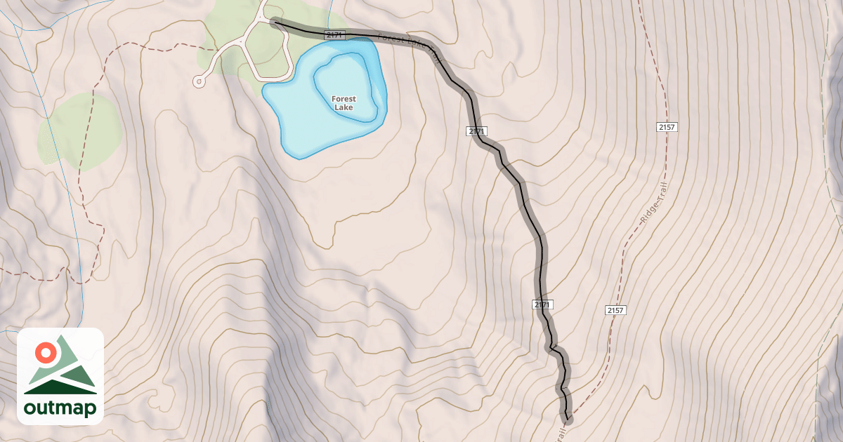 Map of Forest Lake Trail