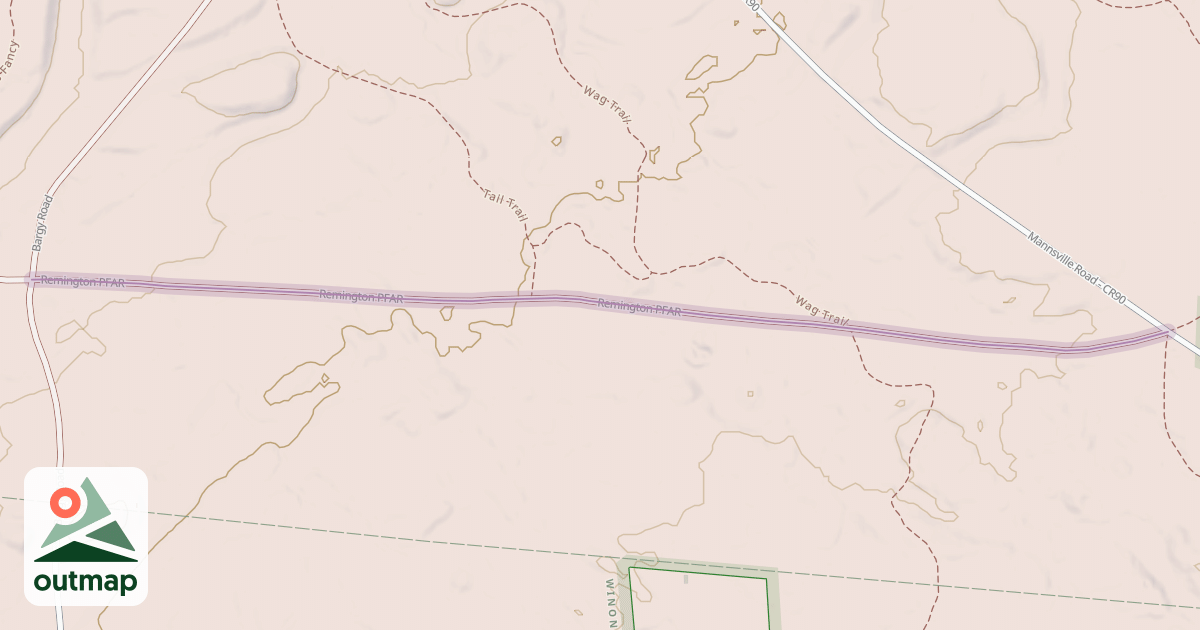 Map of Remington PFAR