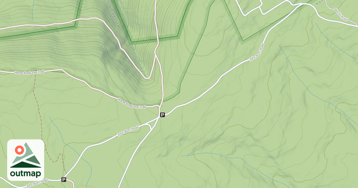 Map of Rothrock State Forest Trough Creek Snowmobile Trails