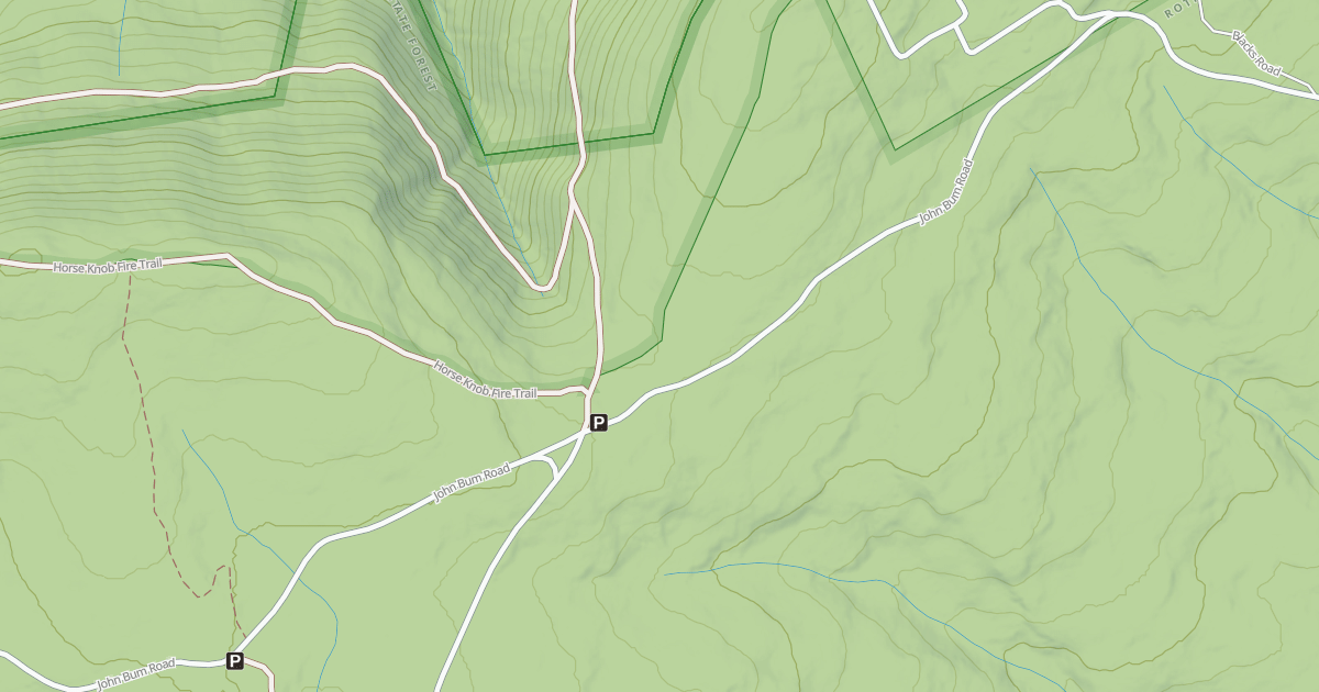 Map preview of Rothrock State Forest Trough Creek Snowmobile Trails