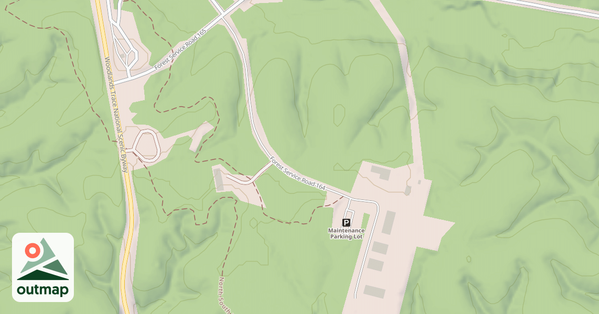 Map of MAINTENANCE CENTER ROAD