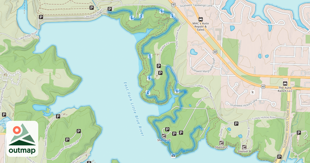 Map of North Shore Trail