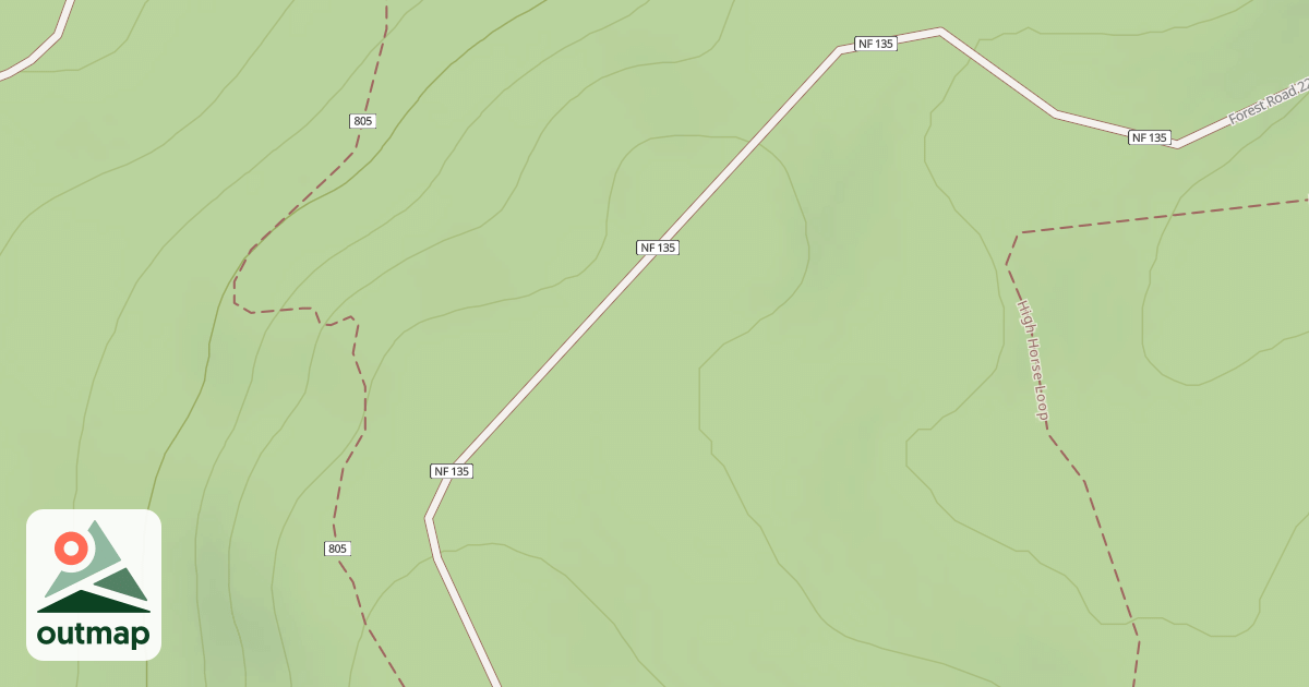 Map of USFS Motor Vehicle Use Map Roads {28206EC7-544F-49E3-BABE-BDD5BC62A6A8}