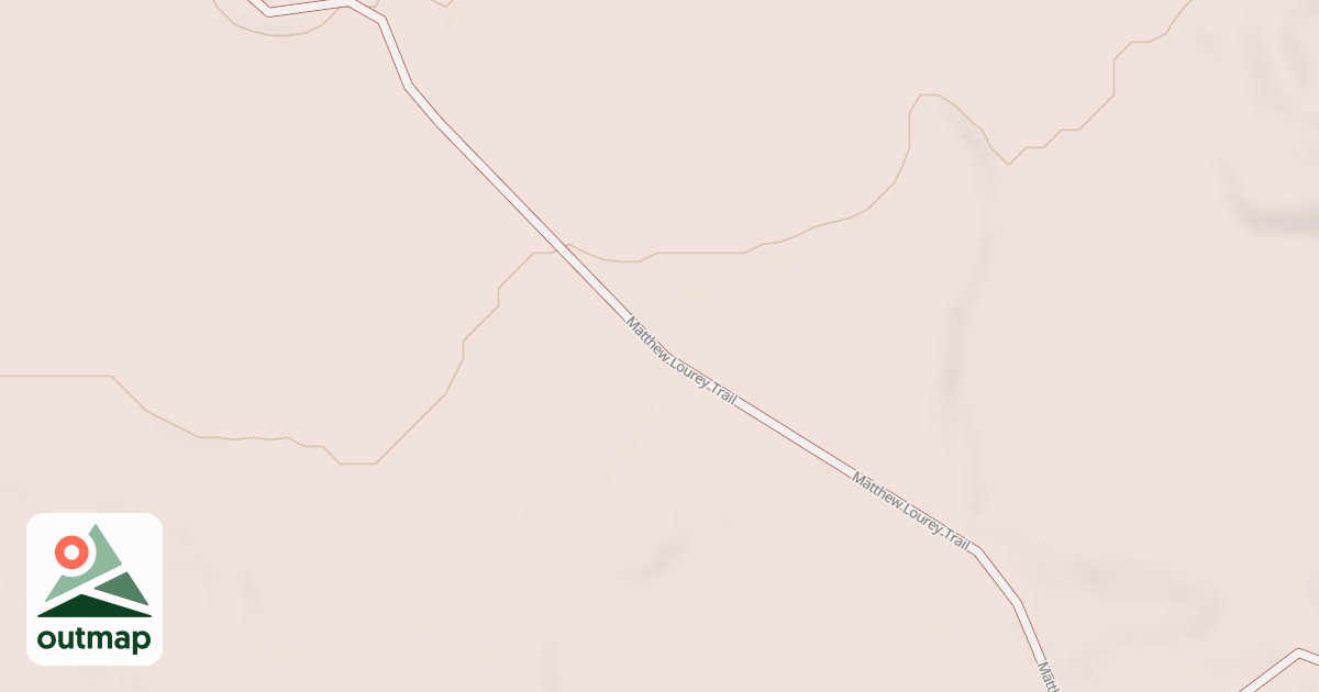 Map of Matthew Lourey State Trail