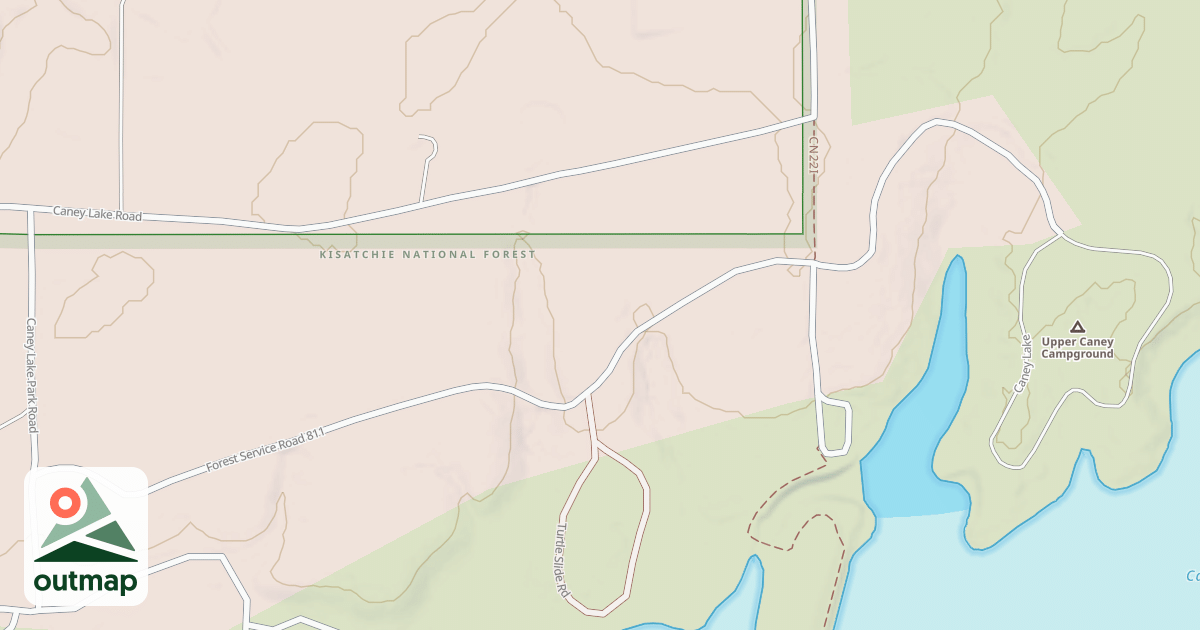 Map of UPPER LAKE