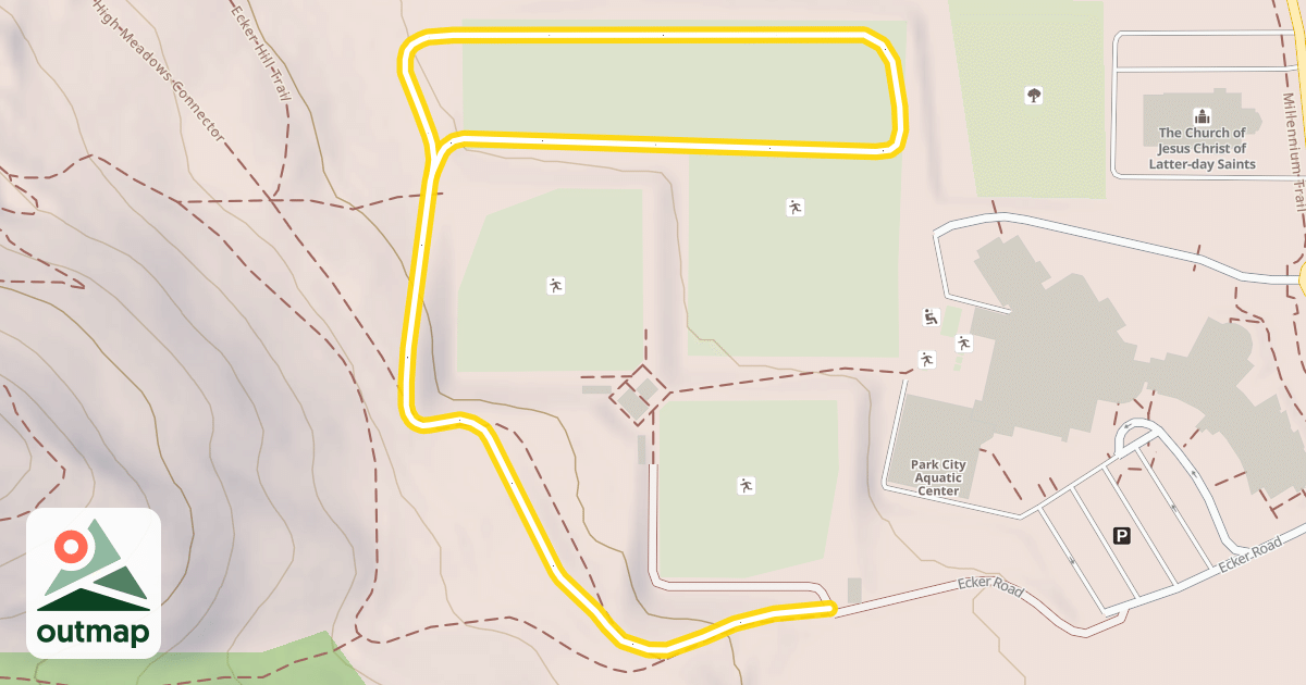 Map of Ecker Hill Nordic Trail