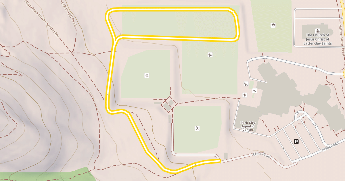 Map preview of Ecker Hill Nordic Trail