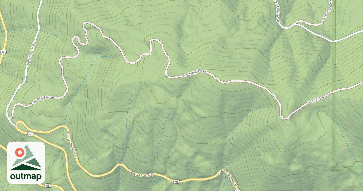Map of LOST RIDGE