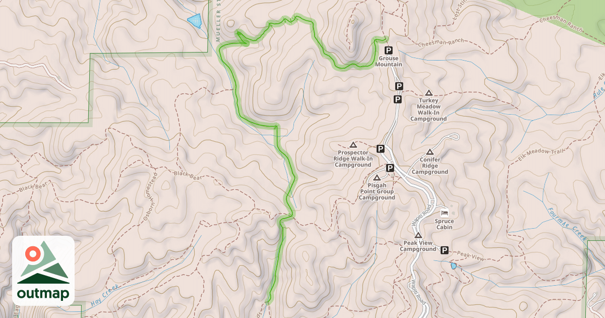 Map of Homestead Trail