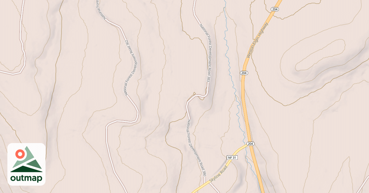 Map of USFS Motor Vehicle Use Map Trails 17922