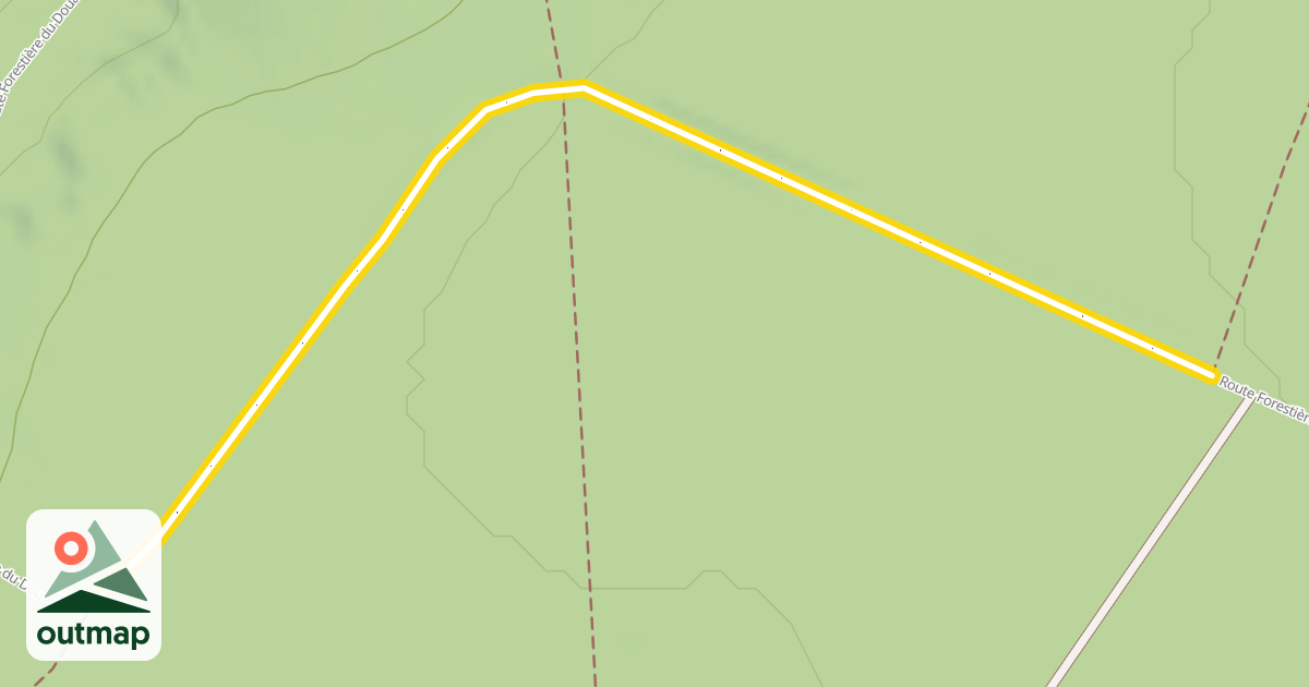 Map of Route Forestière du Douaire