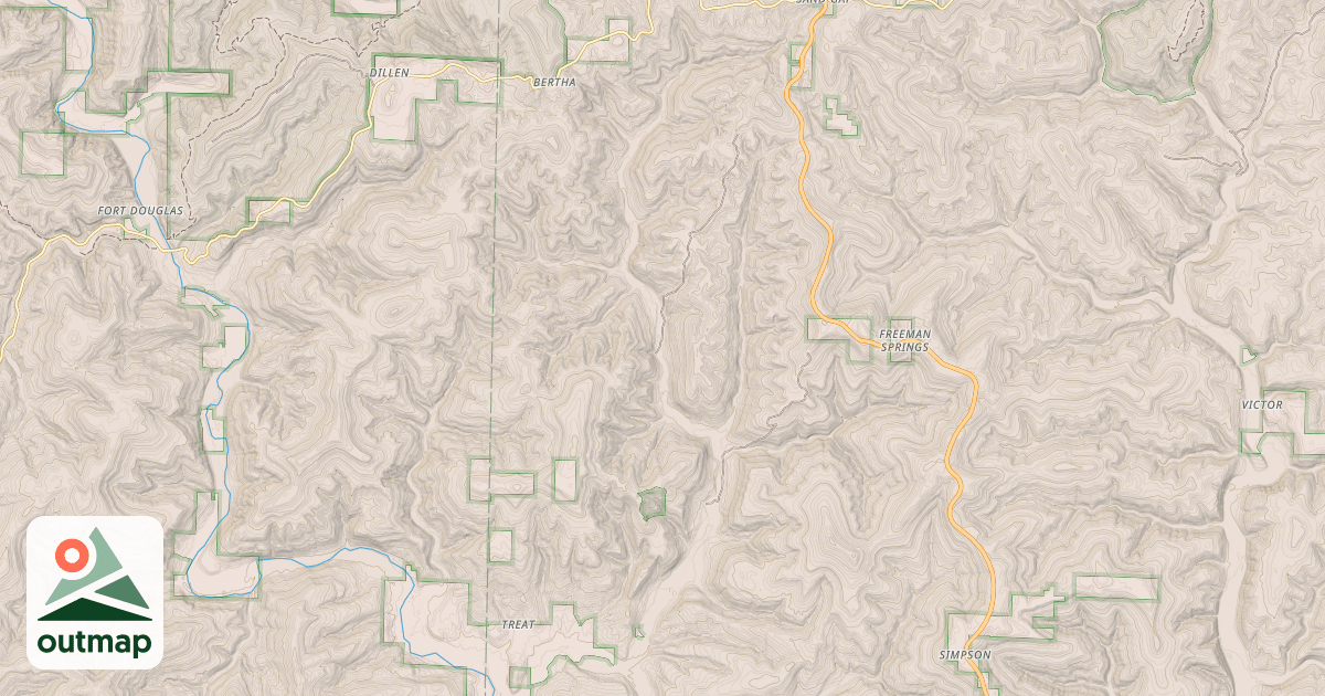 Map of INDIAN CREEK