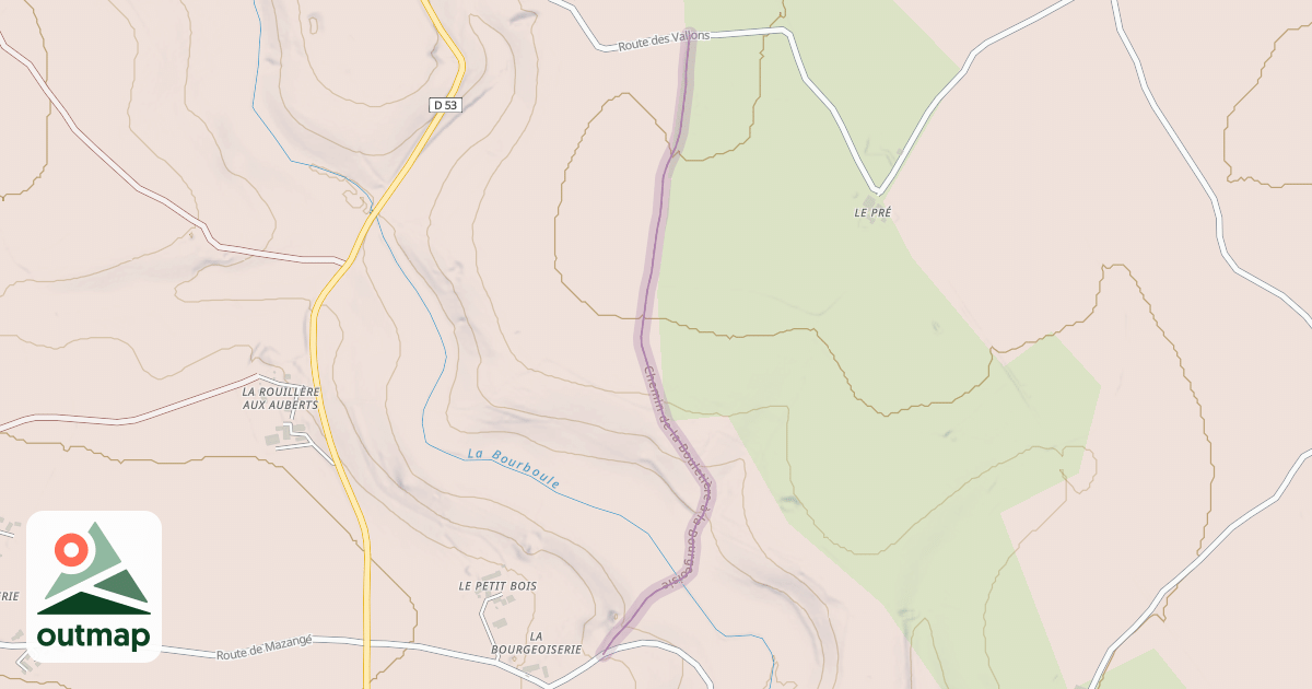 Map of Chemin de la Bouletière à la Bourgeoisie