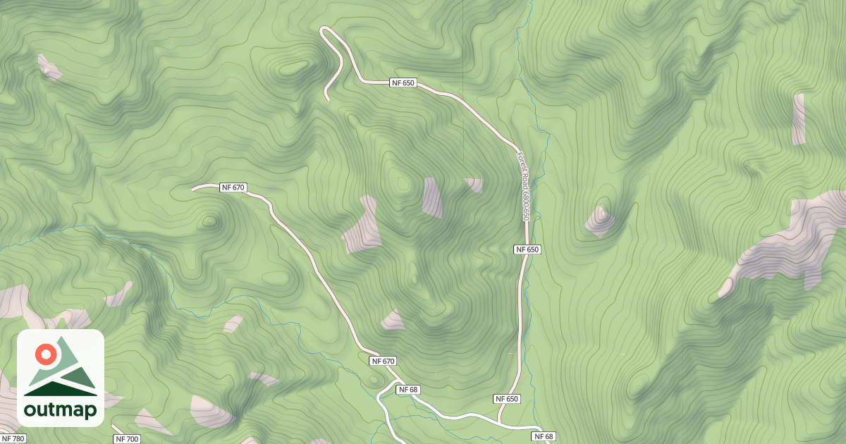 Map of USFS Motor Vehicle Use Map Roads {09C0798A-7A31-40E2-8FFA-18D98D410543}