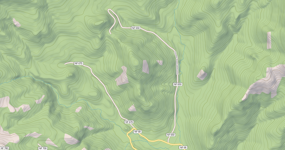 Map preview of USFS Motor Vehicle Use Map Roads {09C0798A-7A31-40E2-8FFA-18D98D410543}