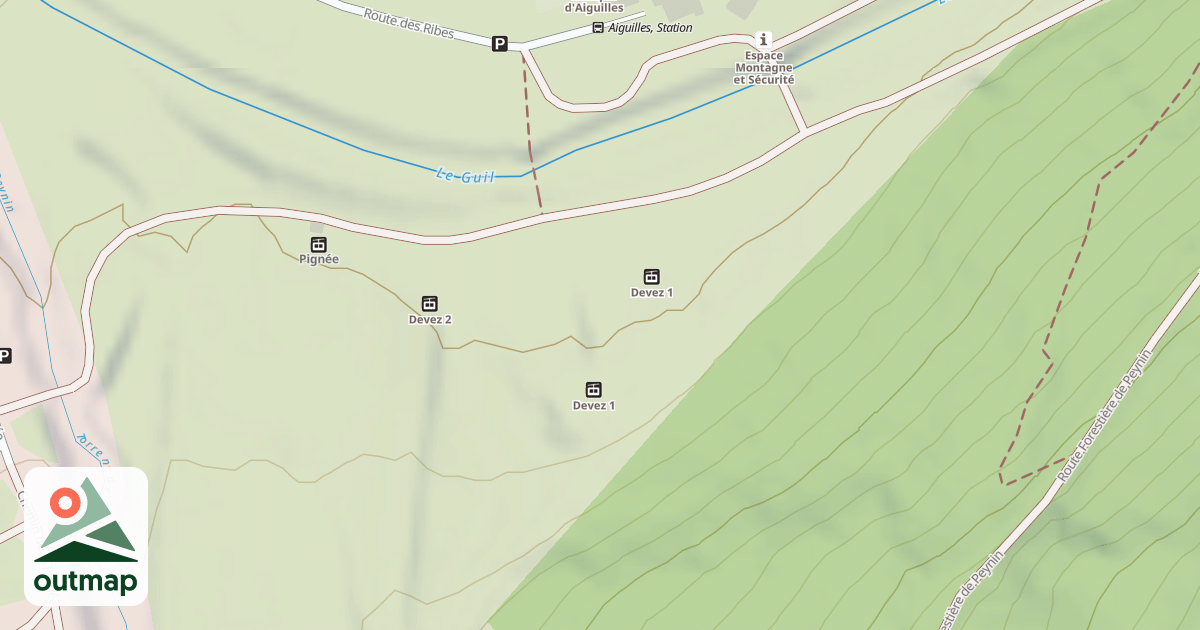 Map of Luge tous petits