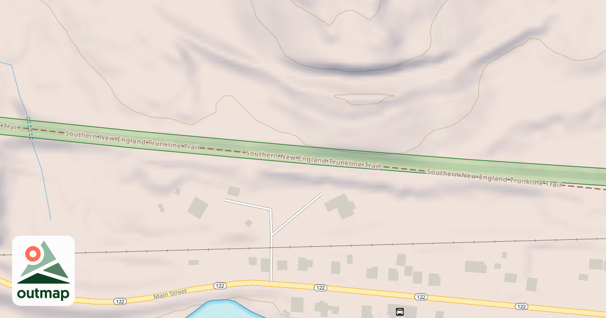 Map of Southern New England Trunkline Trail