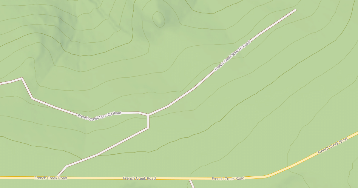 Map preview of FRENCH CREEK SPUR 1D
