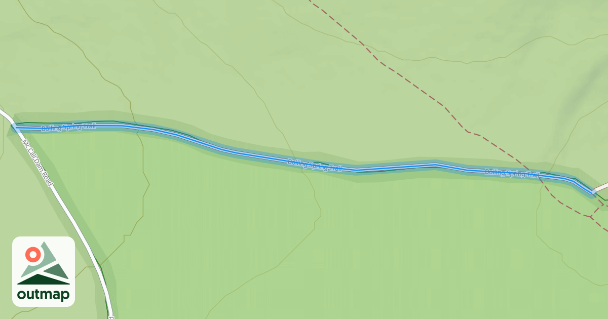 Map of Boiling Spring Trail