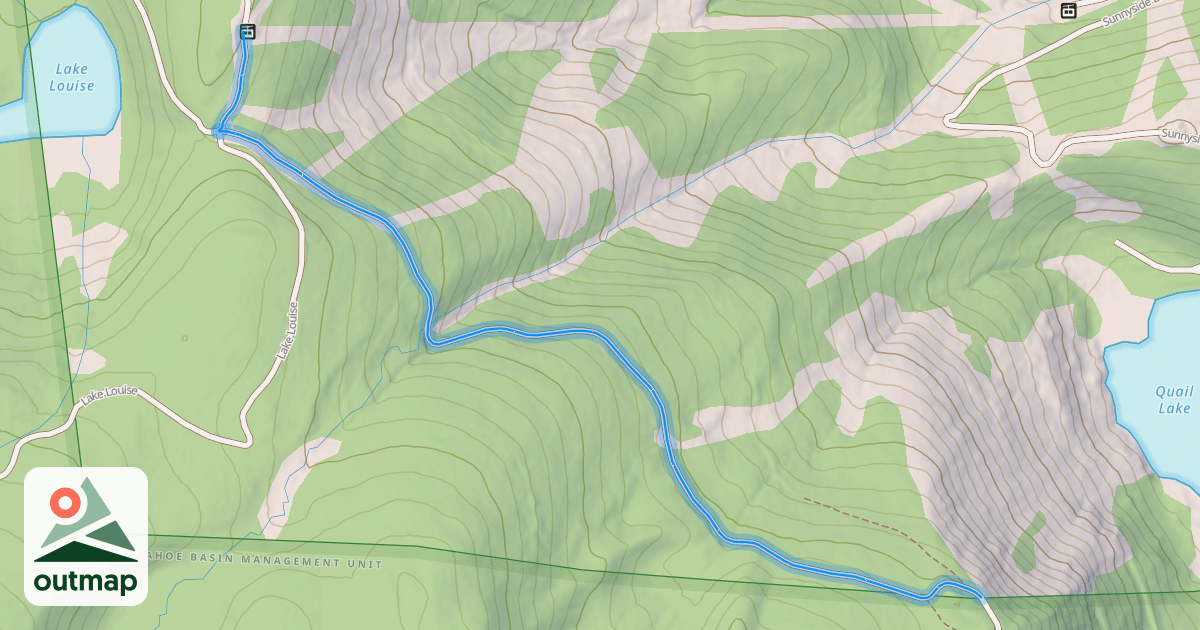 Map of Quail Peak