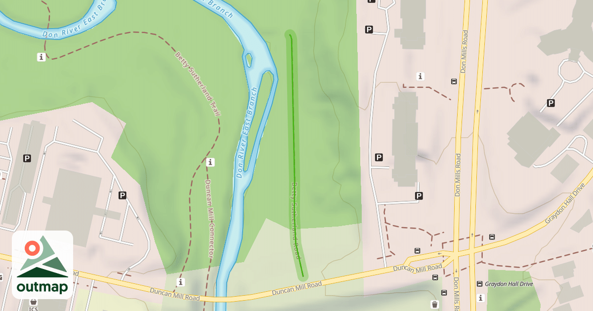 Map of Betty Sutherland Road