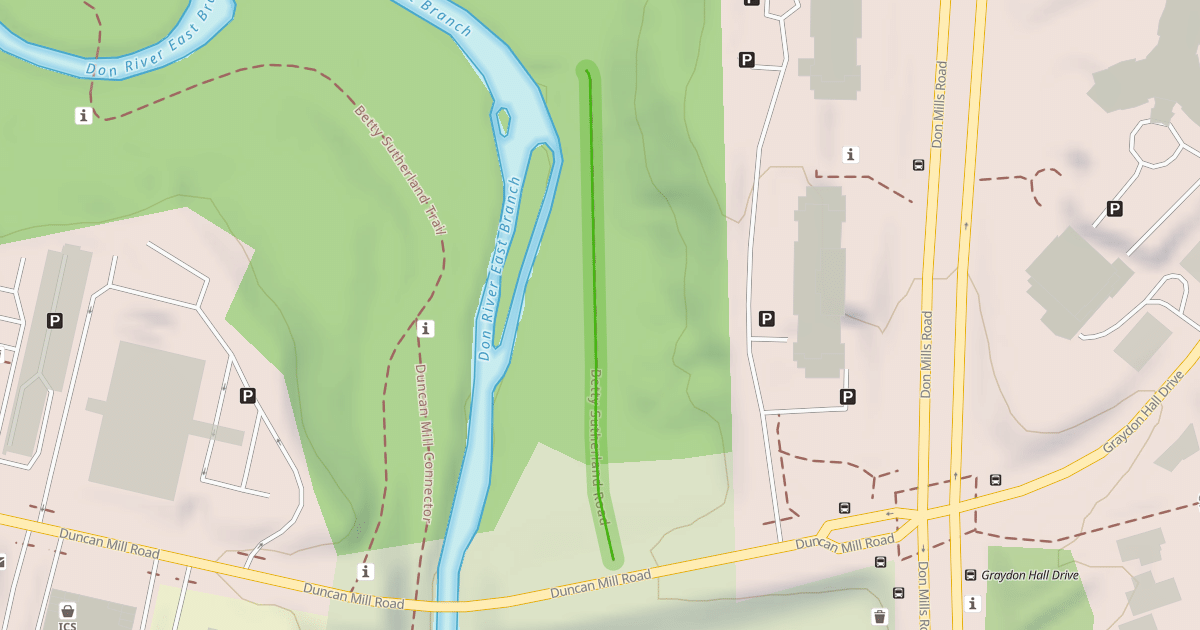 Map preview of Betty Sutherland Road