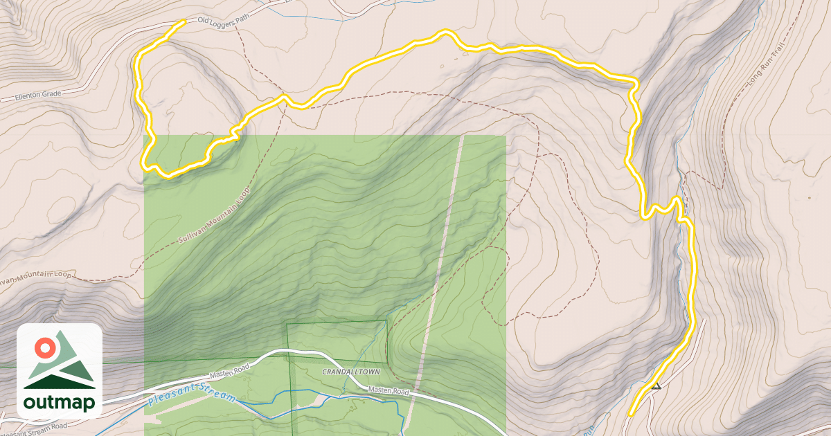 Map of Old Loggers Path