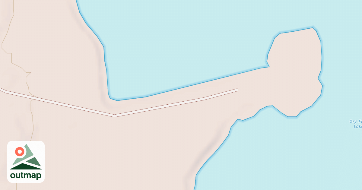 Map of DRY FORK LAKE