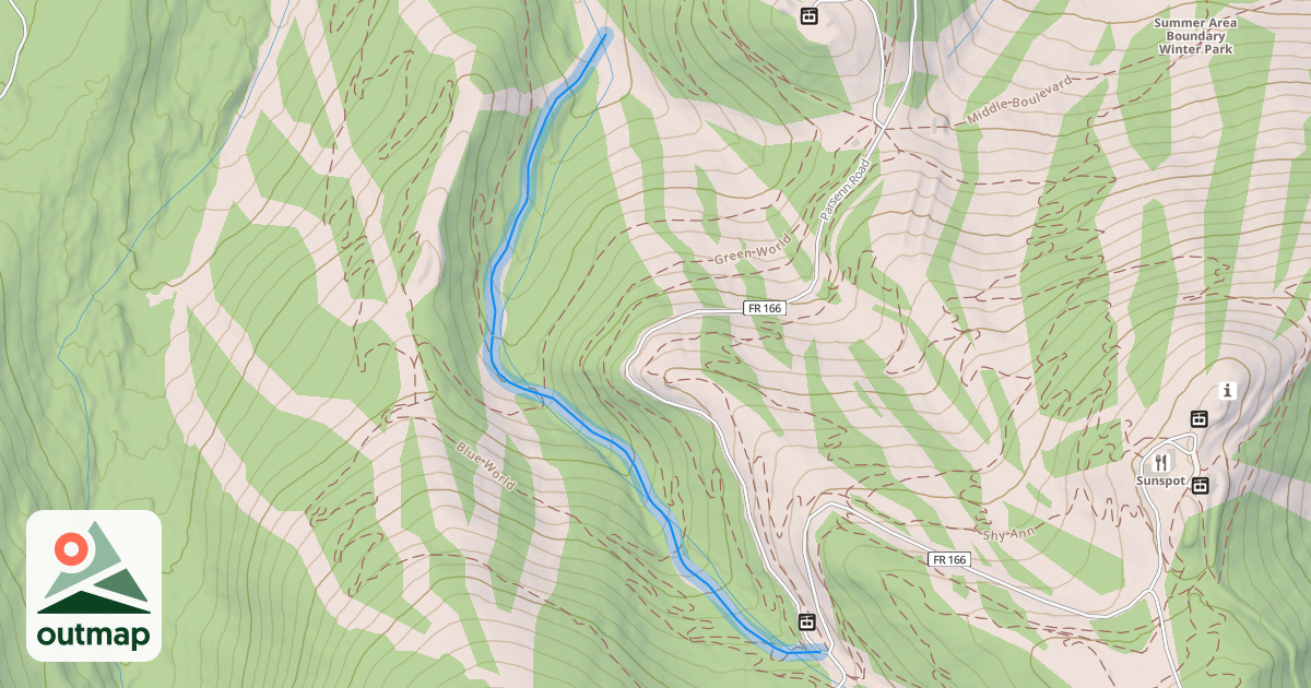 Map of Lonesome Whistle Lower