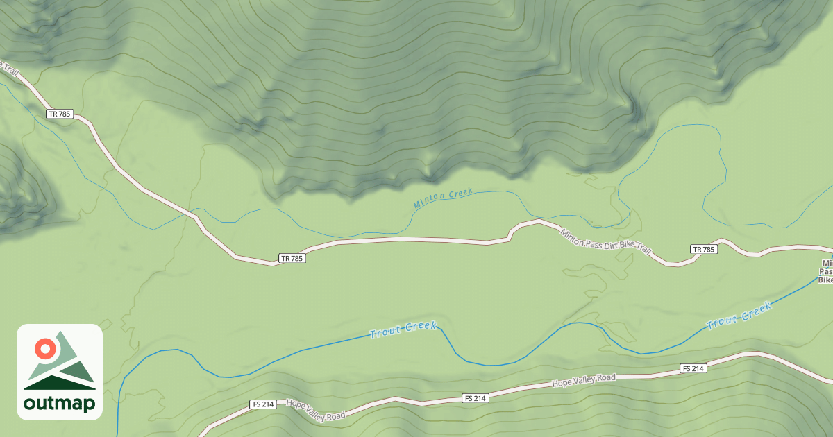 Map of Minton Pass
