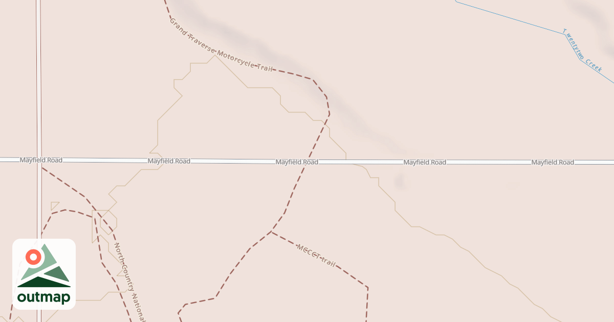 Map of Grand Traverse Motorcycle Trail