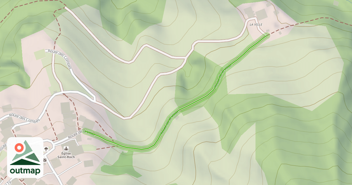 Map of Route de la Villaz
