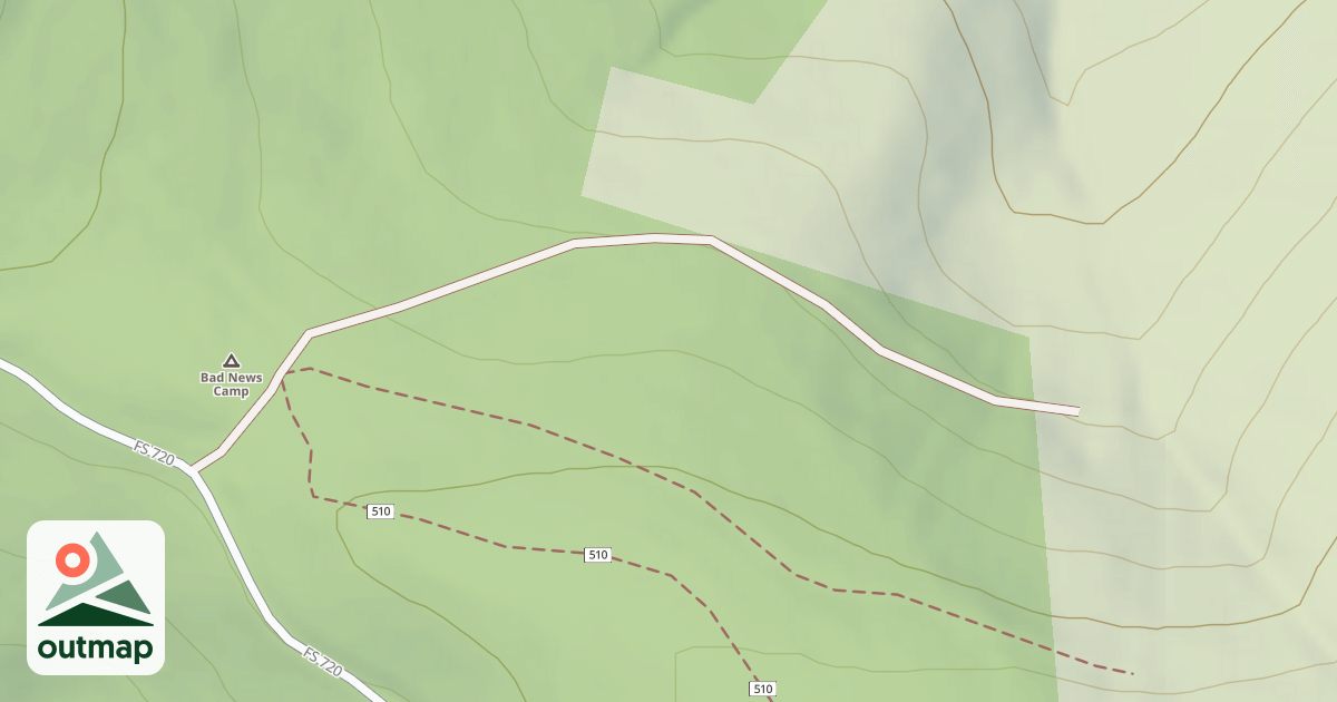 Map of (FDR) BAD NEWS CAMP