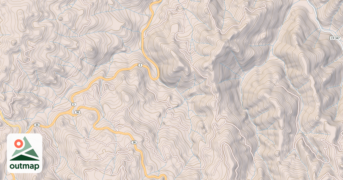 Map of BULE GULCH