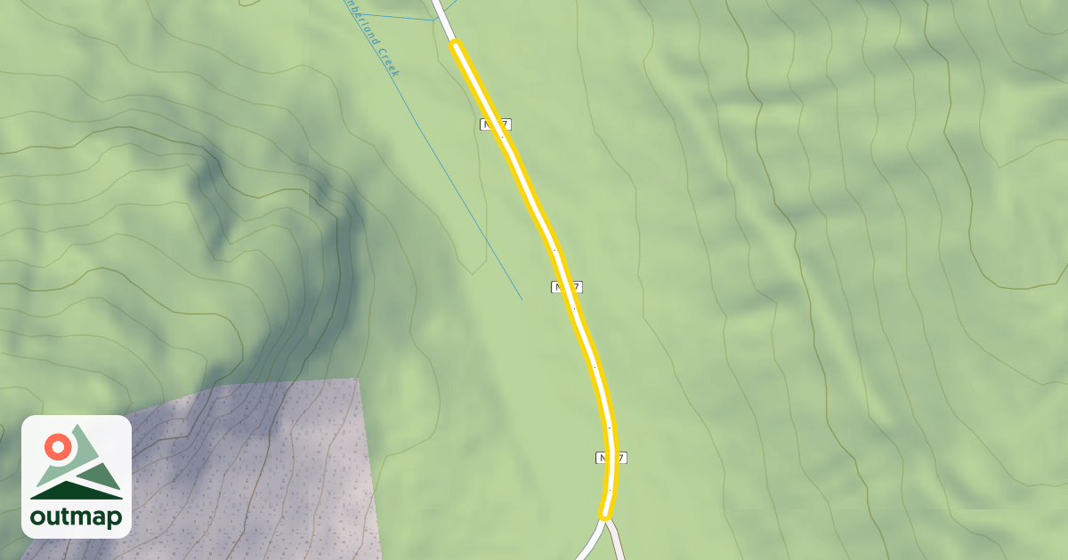 Map of Finney-Cumberland Road