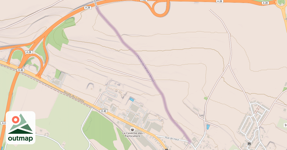 Map of Chemin du Val aux Lépreux