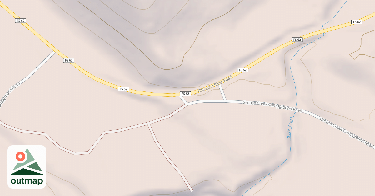 Map of GROUSE CREEK CAMPGROUND
