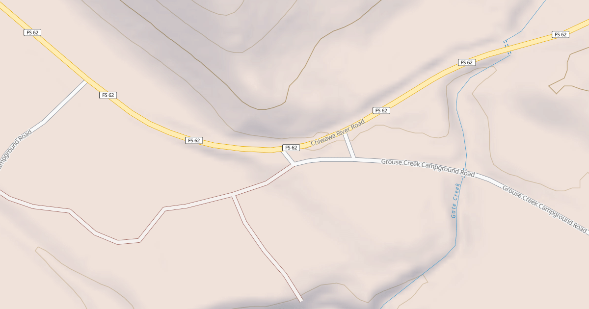 Map preview of GROUSE CREEK CAMPGROUND