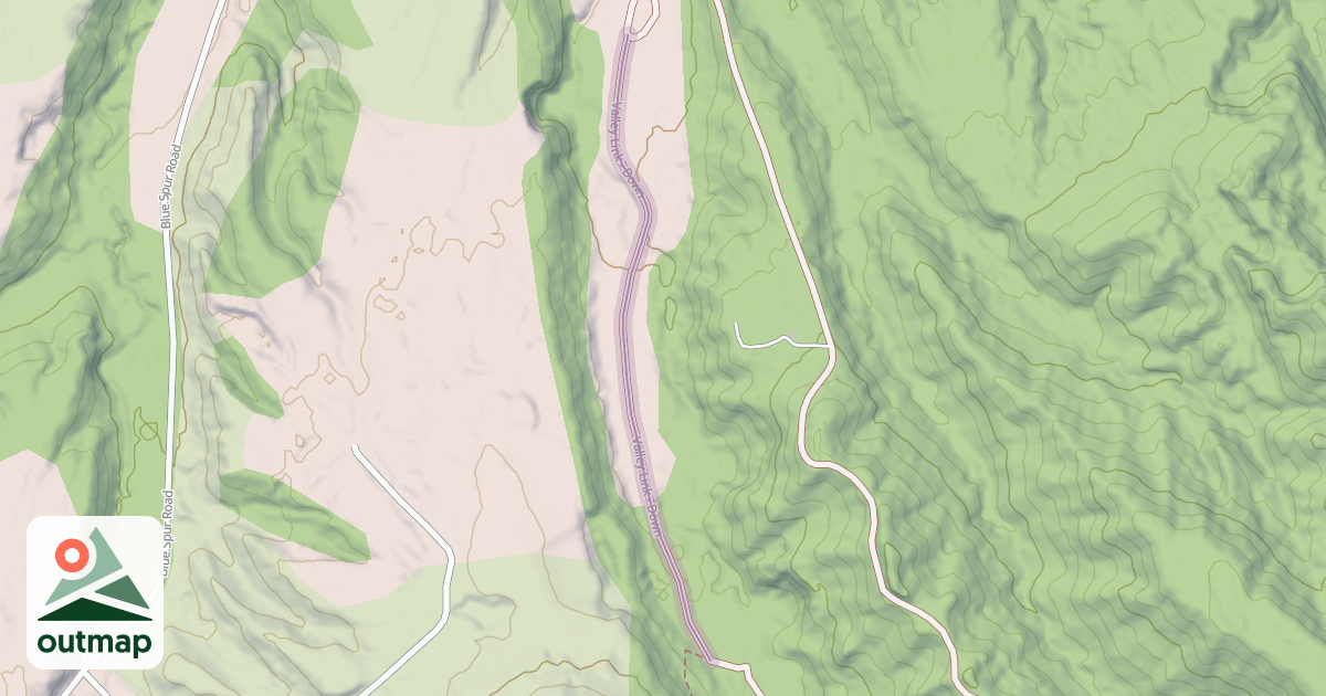 Map of Valley Link - Down