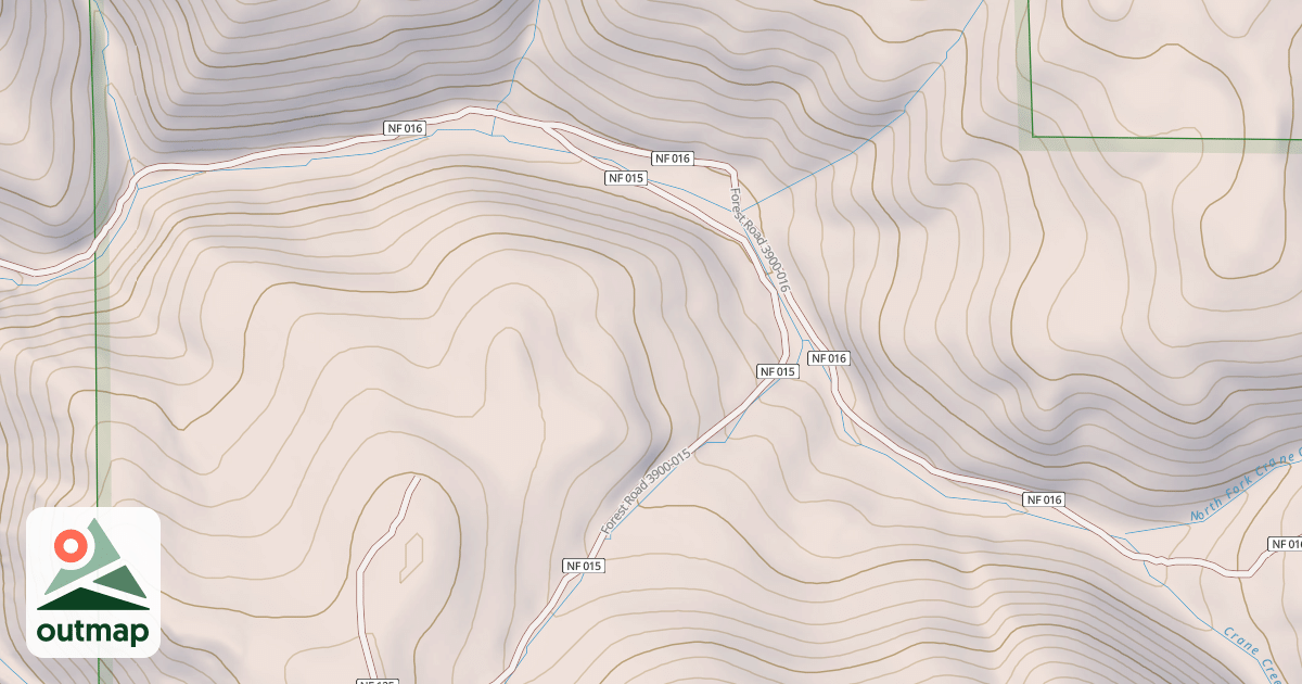 Map of CRANE CREEK
