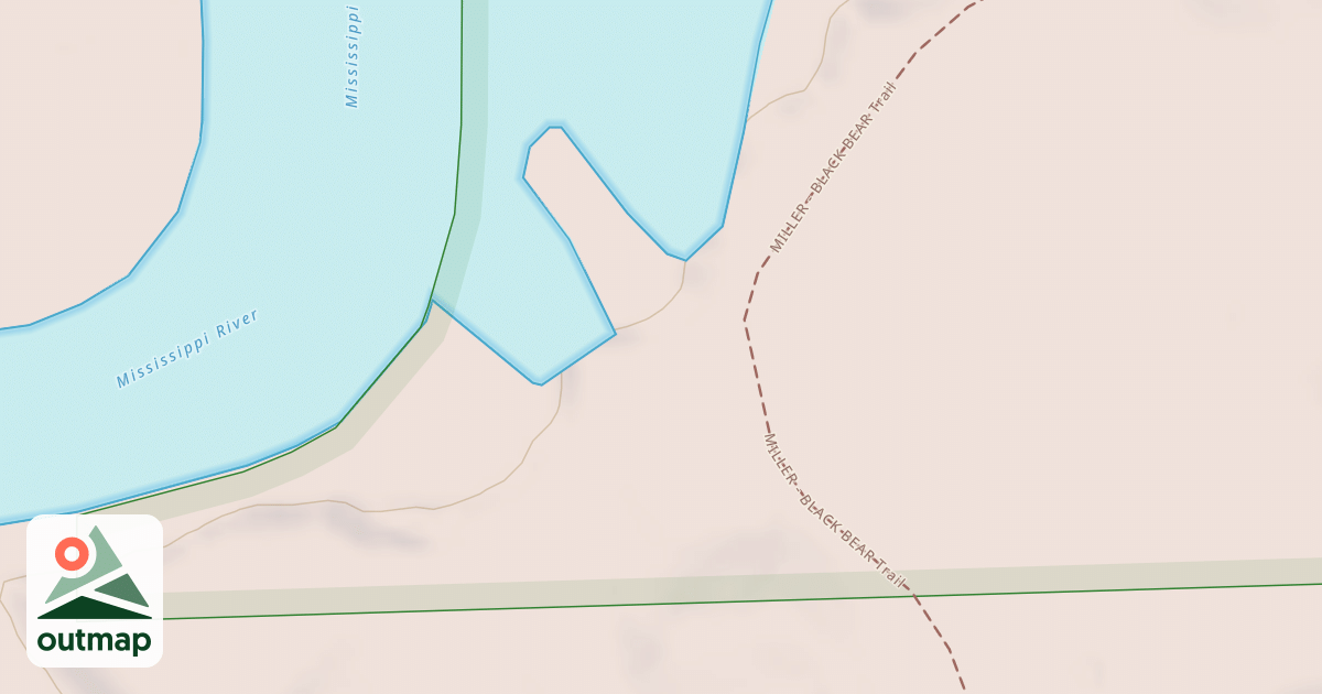 Map of Miller-Black Bear Trail in Crow Wing