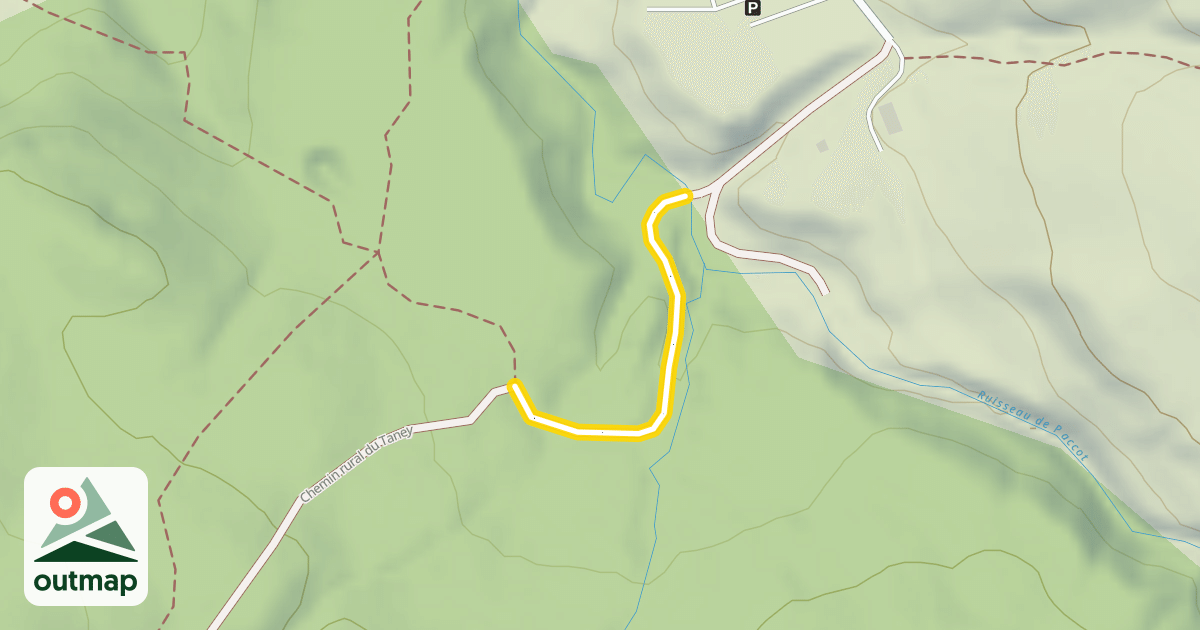 Map of Chemin rural du Taney