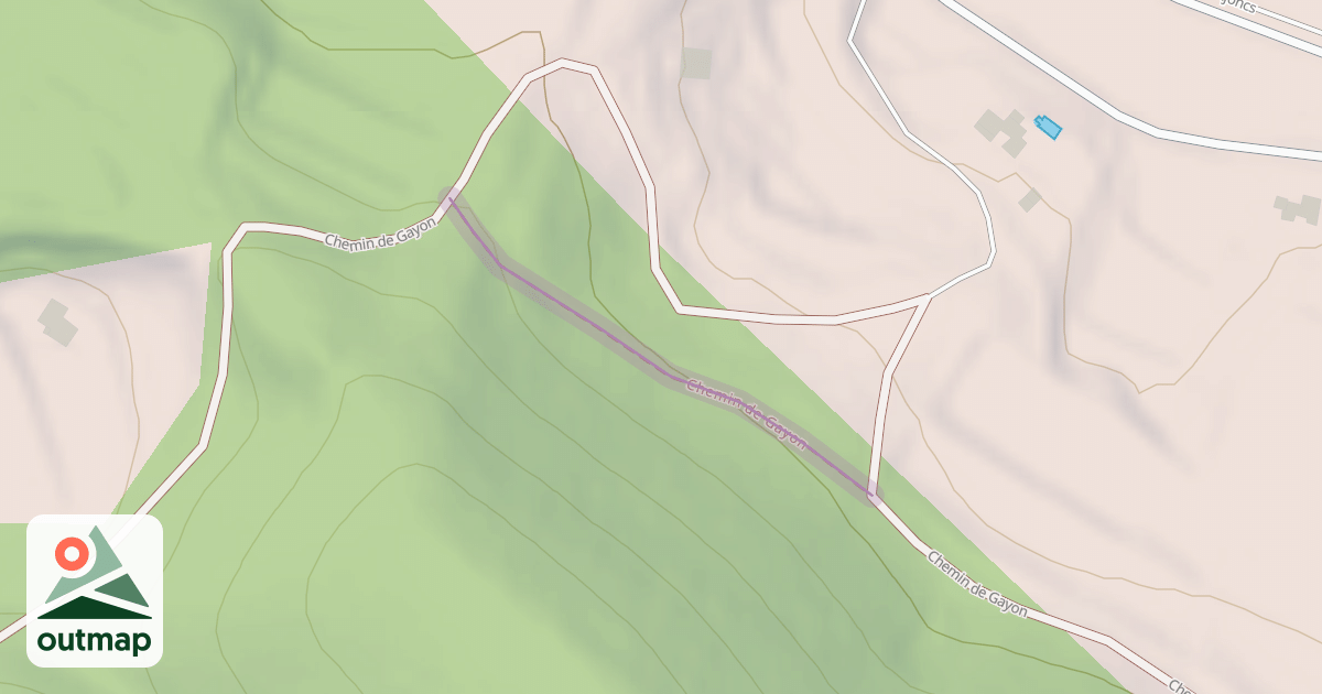 Map of Chemin de Gayon
