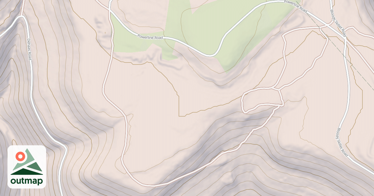 Map of Bloody Skillet ATV Trail