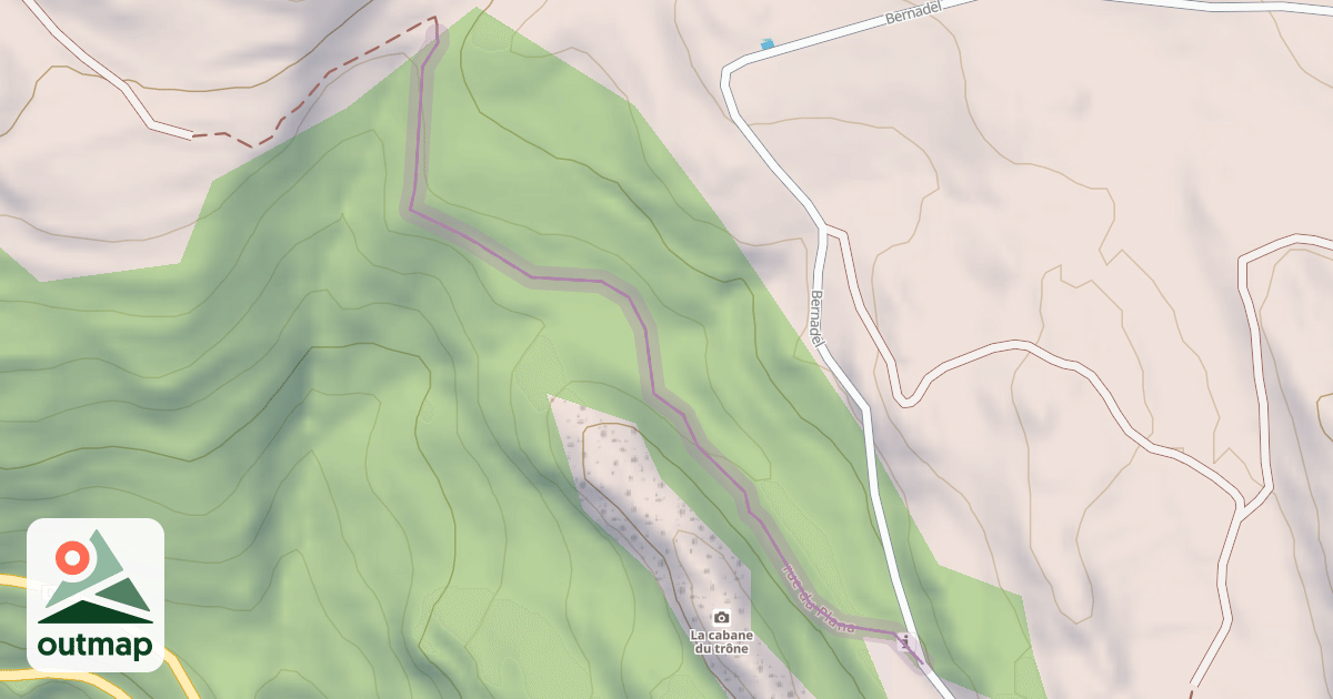 Map of rue du Plana